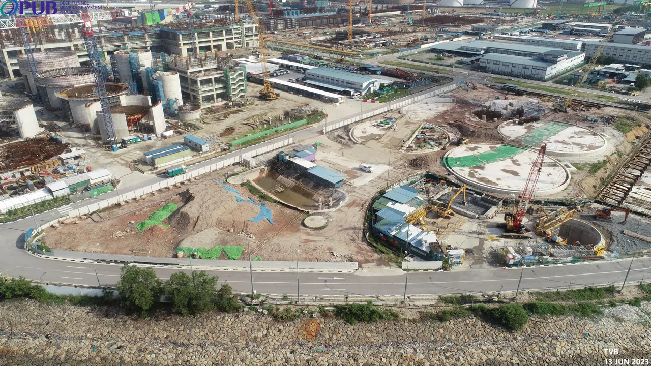 造价超过30亿元的大士供水回收厂，工程目前已完成约三分之一，预计2026年投入运作。（公用事业局提供）