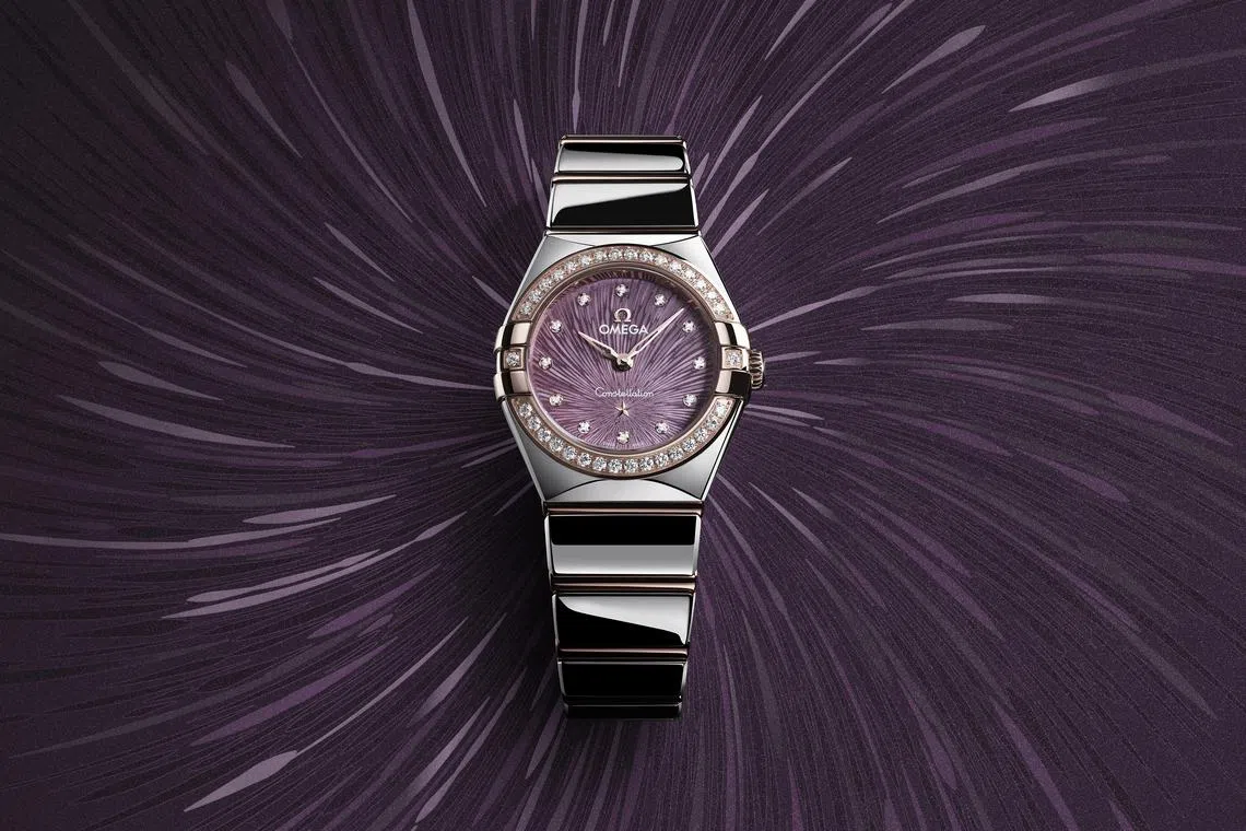 欧米茄的全新星座系列透过多种光影效果，融合制表工艺与珠宝设计，打造出极具个性化的腕表。（欧米茄提供）