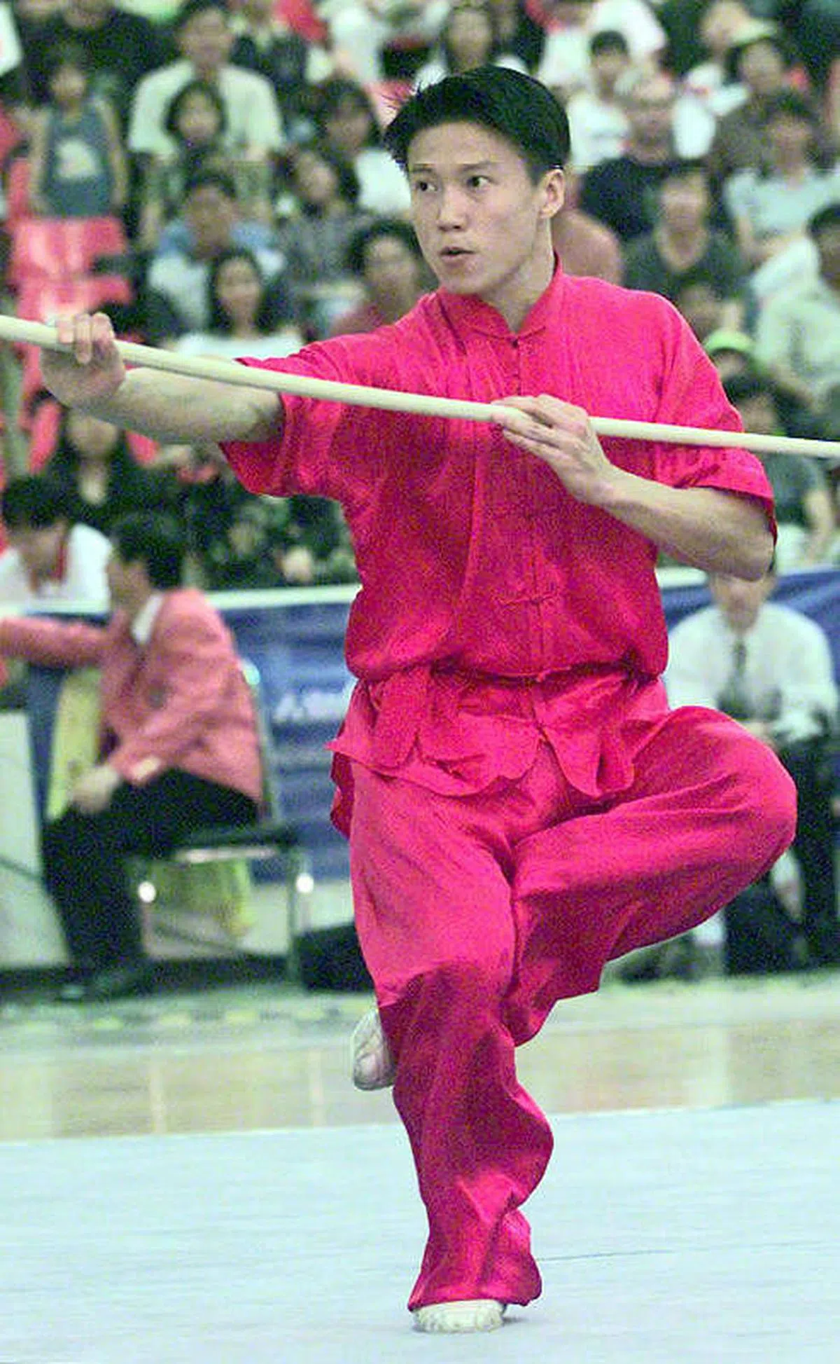 翁清海当艺人前先在国际武术赛得奖。（档案照）