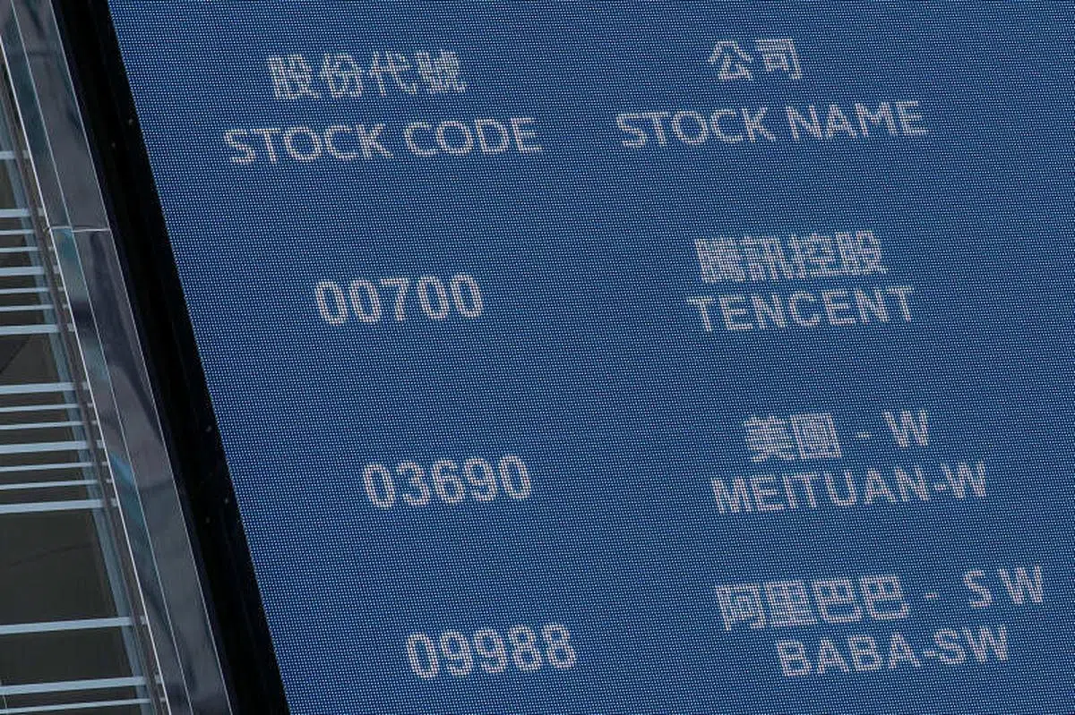 分析认为，香港正在成为此次中概股在美退市后的“避风港”。（彭博社）