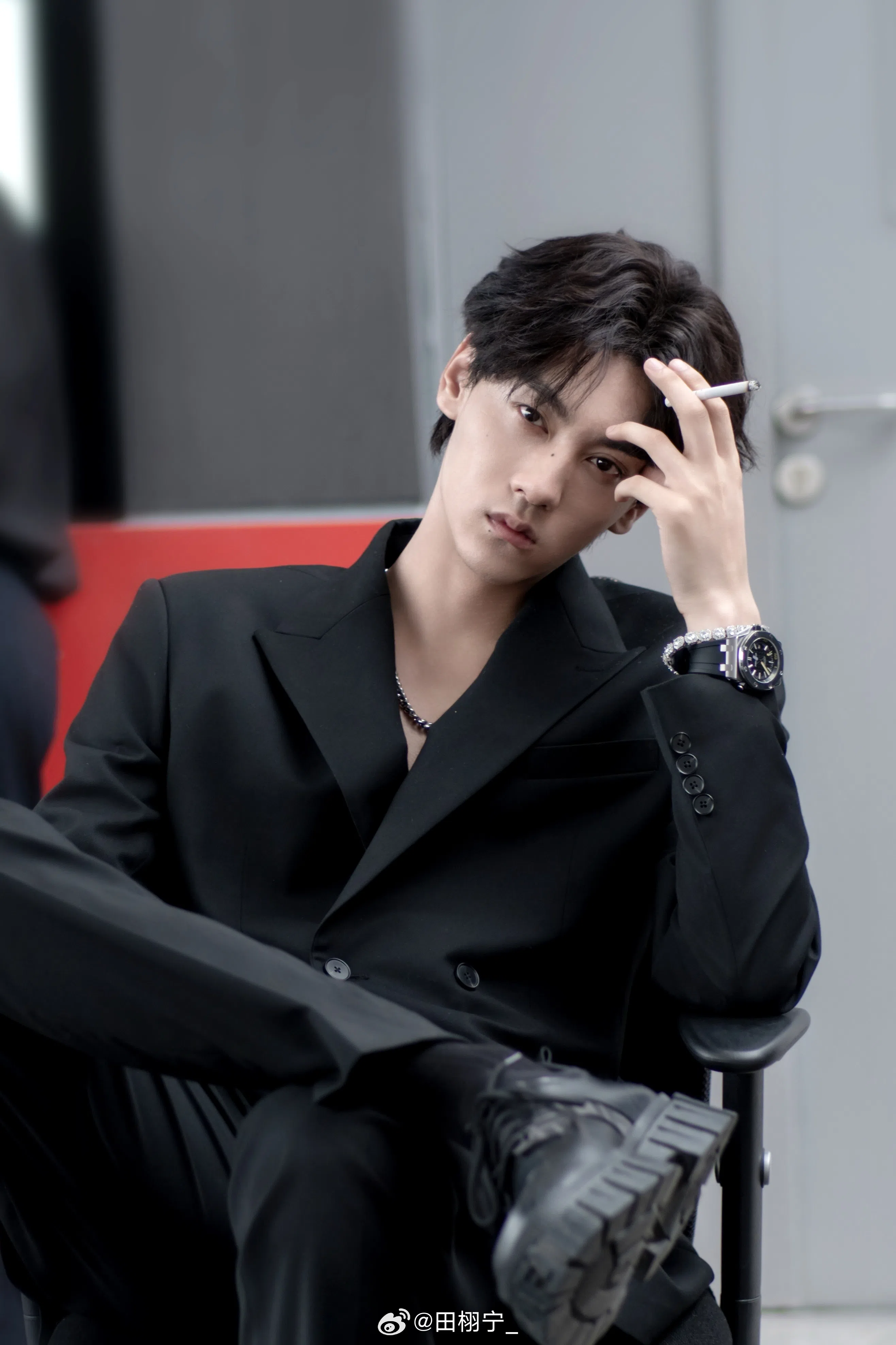 中国27岁男星田栩宁因出演BL剧《逆爱》而迅速走红。（取自田栩宁微博）