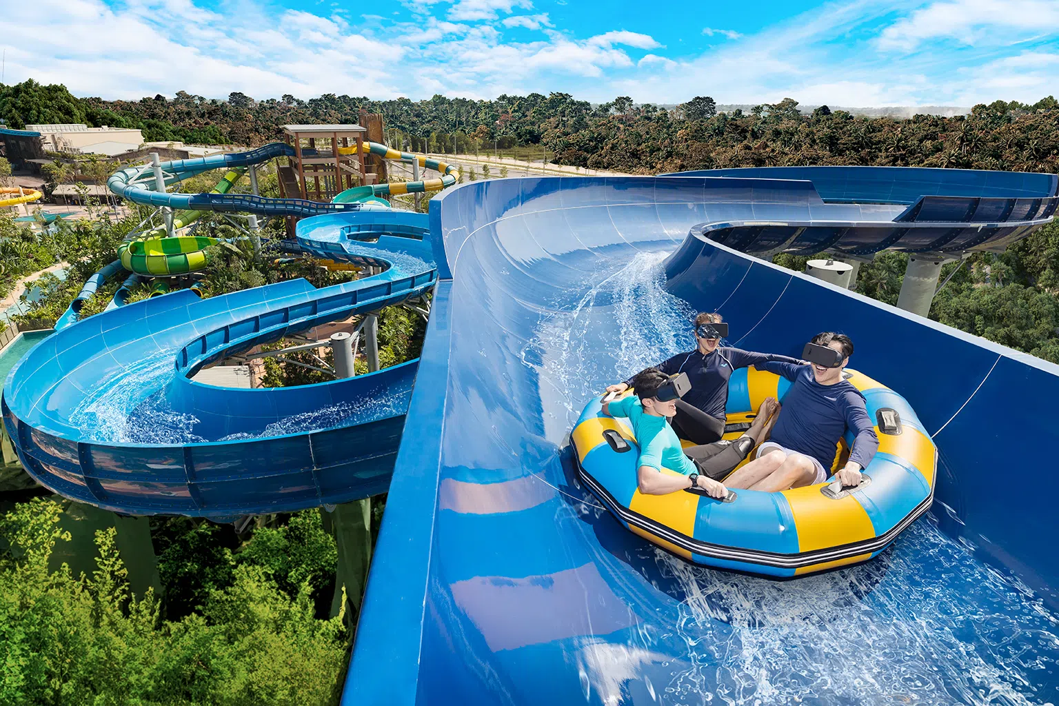 佩戴虚拟实境设备，体验别样生动的滑行之旅。（图/商家提供）