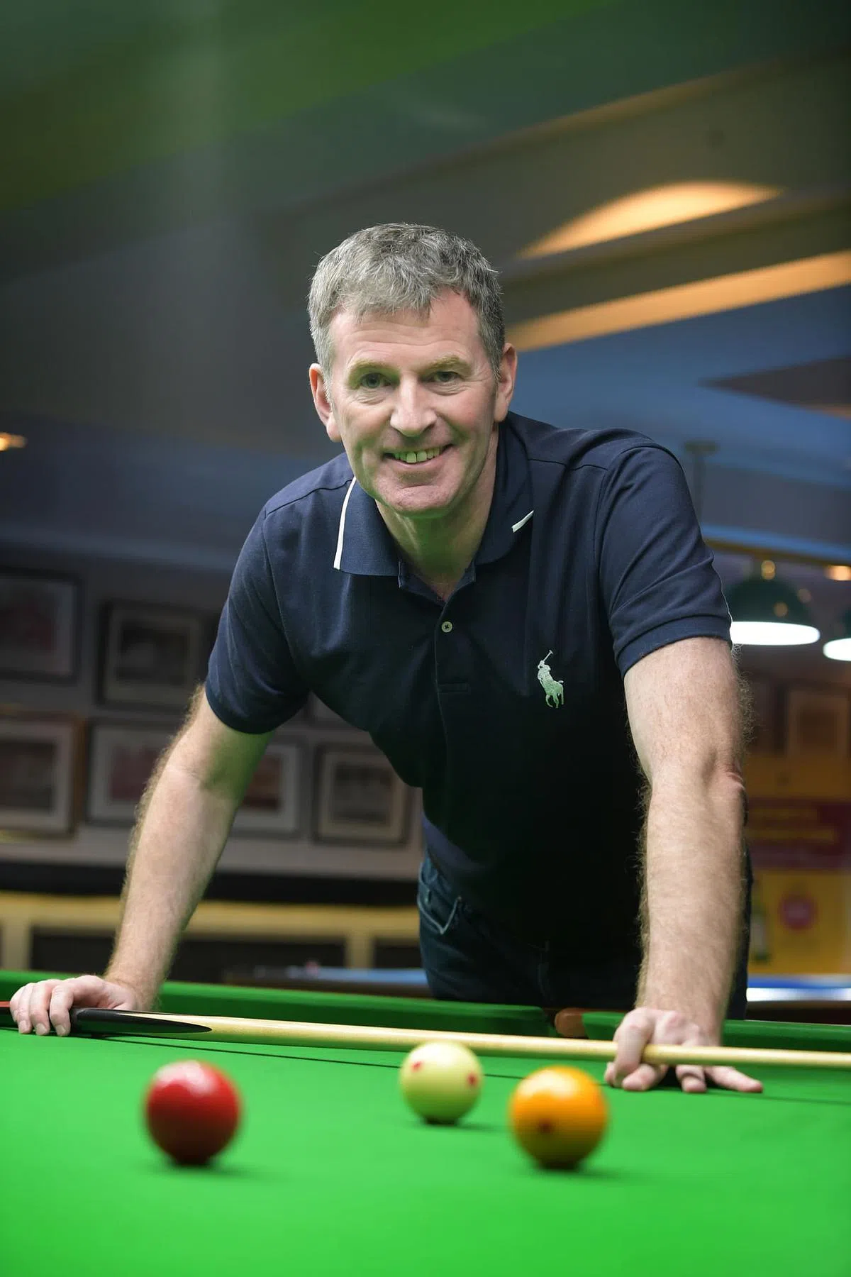 自2009年以来每届东运会都为新加坡贡献英式台球个人赛金牌的吉尔克里斯特，是叶浚惟学习的榜样。（海峡时报）