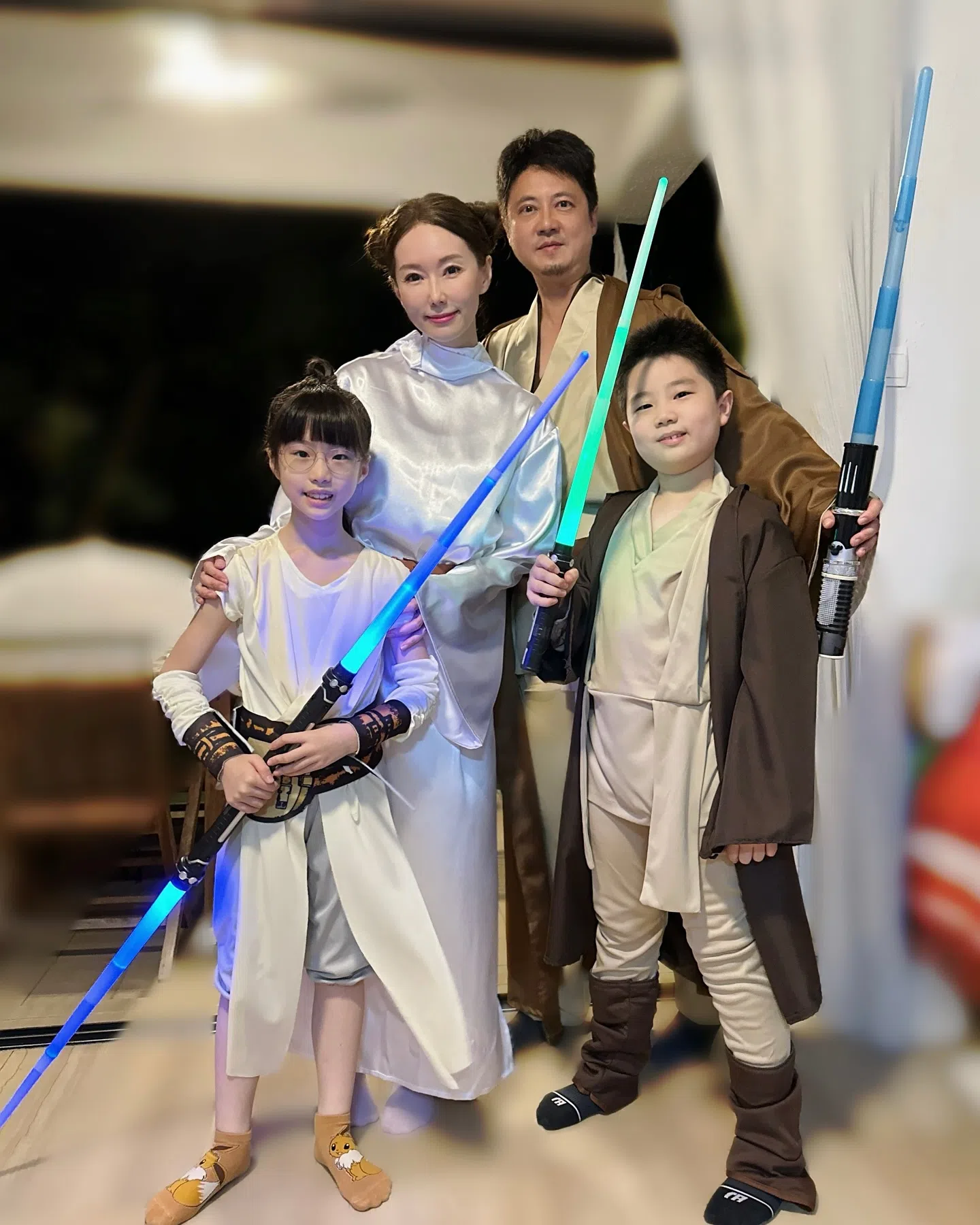 林湘萍扮的《星际大战》“莉亚公主”扮相被赞“仙女下凡”。（取自林湘萍IG）