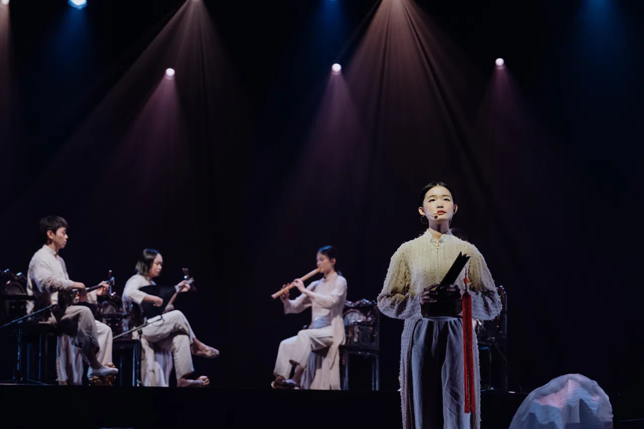 沈丽心说，湘灵是一个能让南音呈现出新面貌的团体，他们把新马多元族群的文化背景融入到南音中，让它具有非常在地化的表现力。（湘灵音乐社提供）