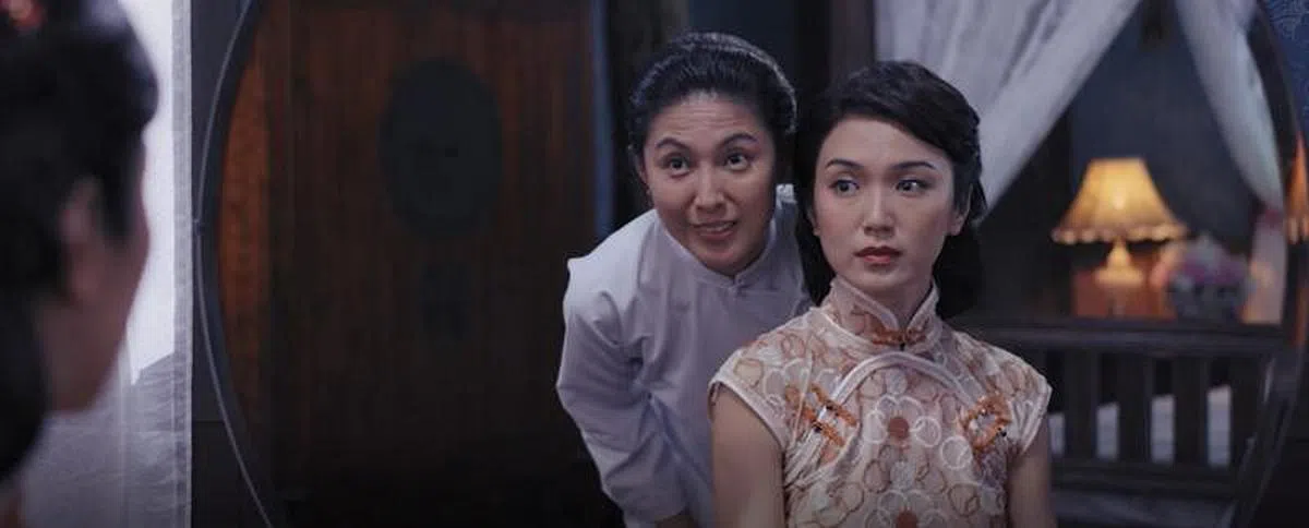 黄嫊方（左）在《Last Madame》中与白薇秀有多场对手戏。（档案照）