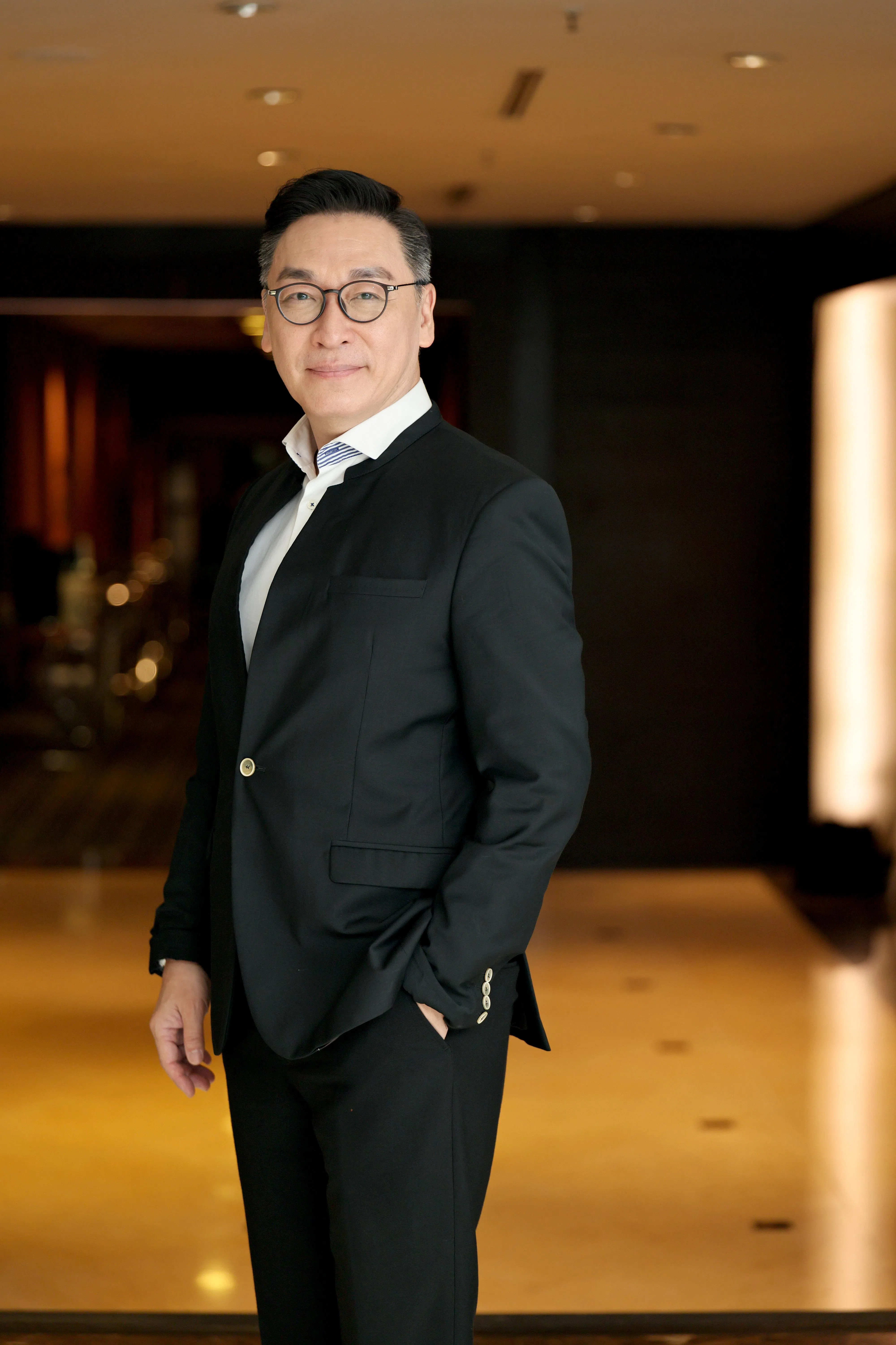 陈泰铭在《美丽的欲望》中扮演反派角色“郝文柄”。（龙国雄摄）