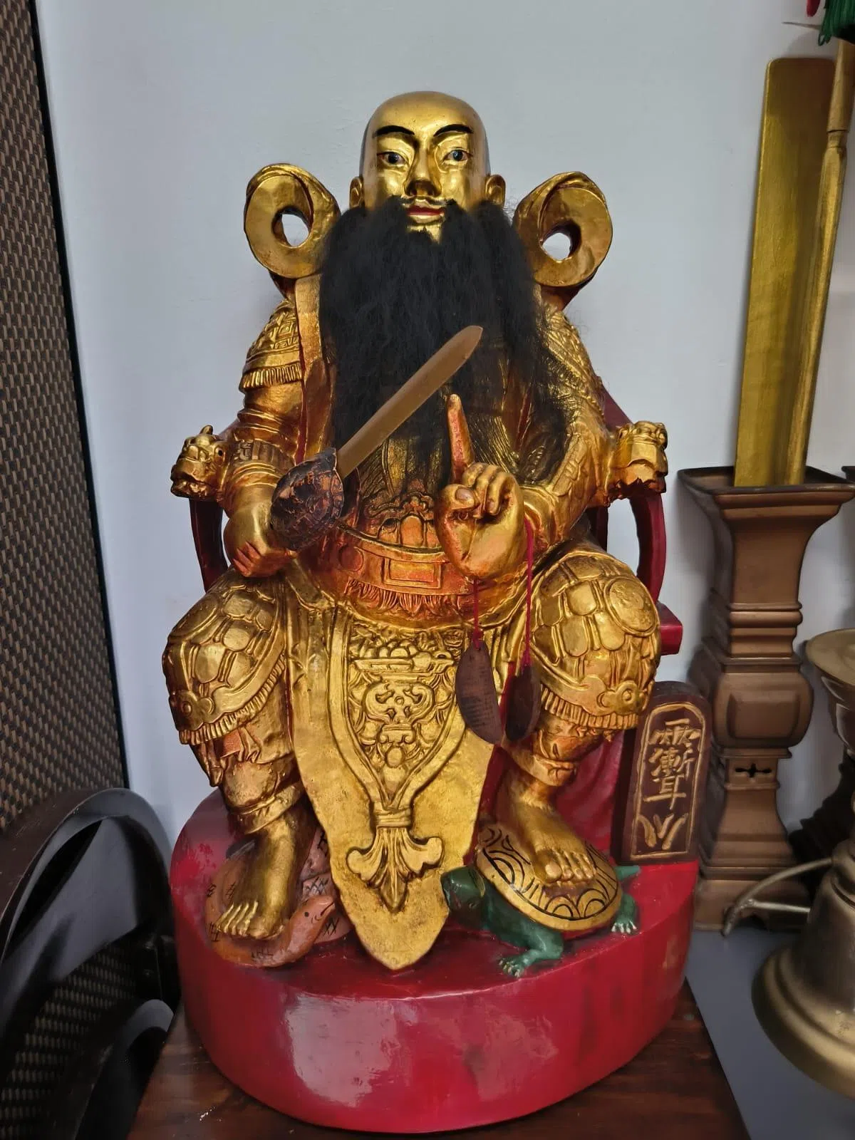 碧山亭文化节另一个亮点，是将展出一尊具有百年以上历史的北帝爷金身。（碧山亭提供）