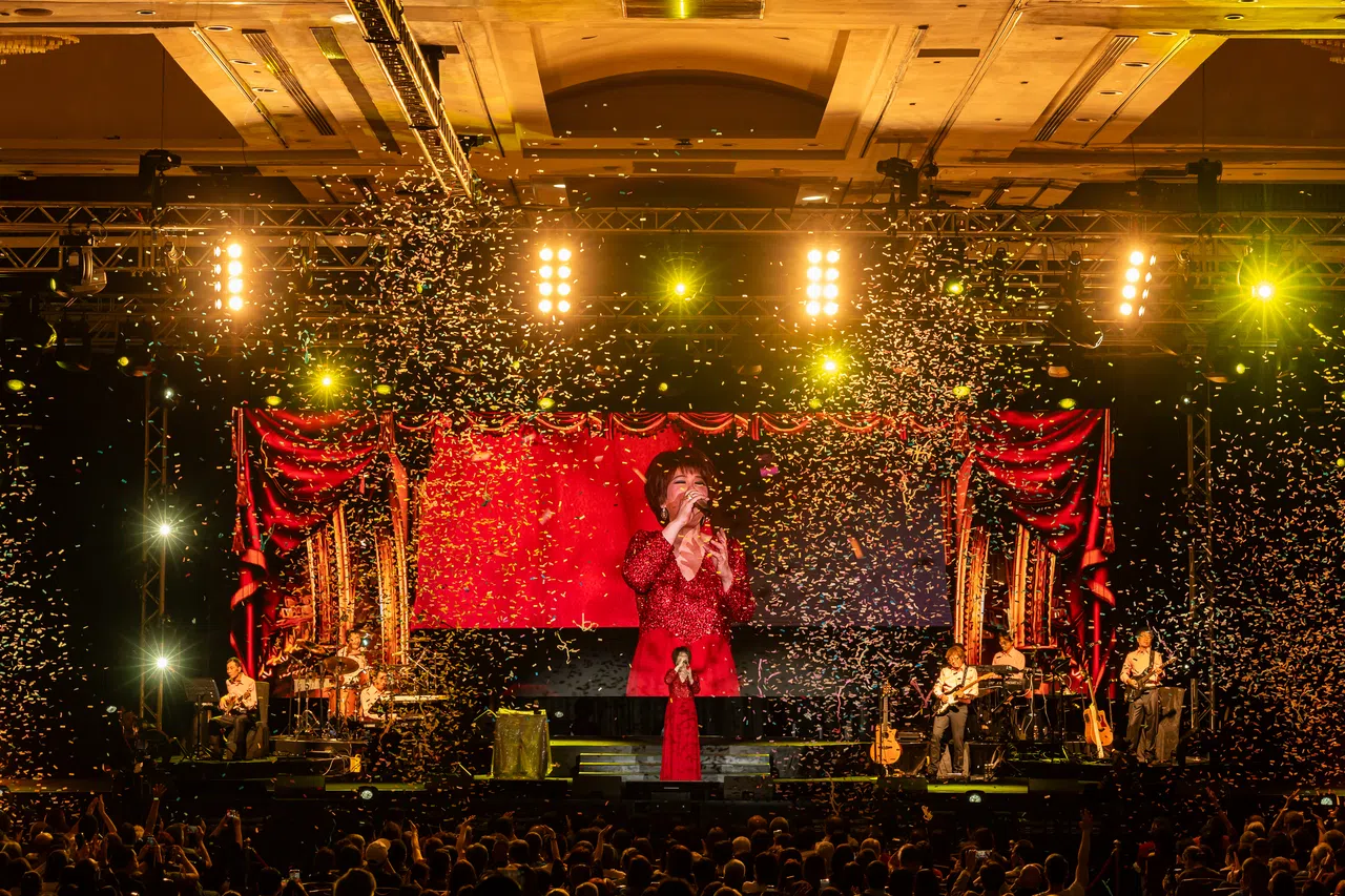 蔡琴的演唱舞台布置华丽。（Live Nation提供）
