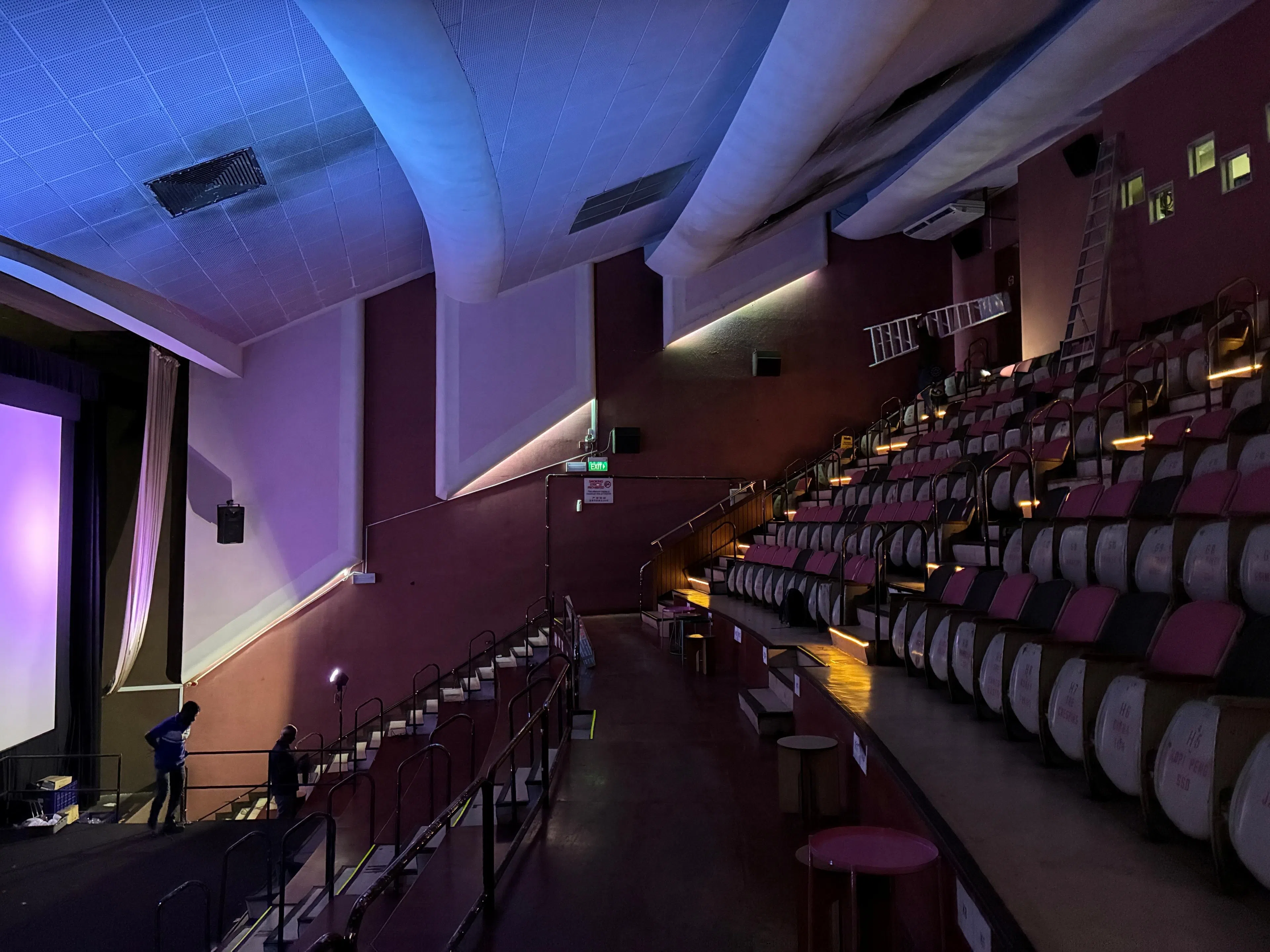 Filmhouse其中一影厅目前正在装修，将增设4K投影设备。（陈慧娴提供）