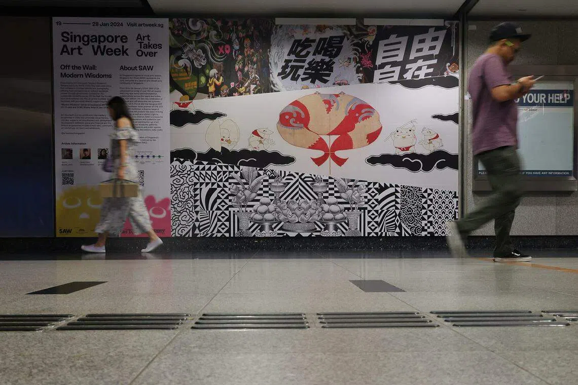 为了支持新加坡艺术拓展蓝图，政府将在未来四年拨款1亿元资助。（唐家鸿摄）