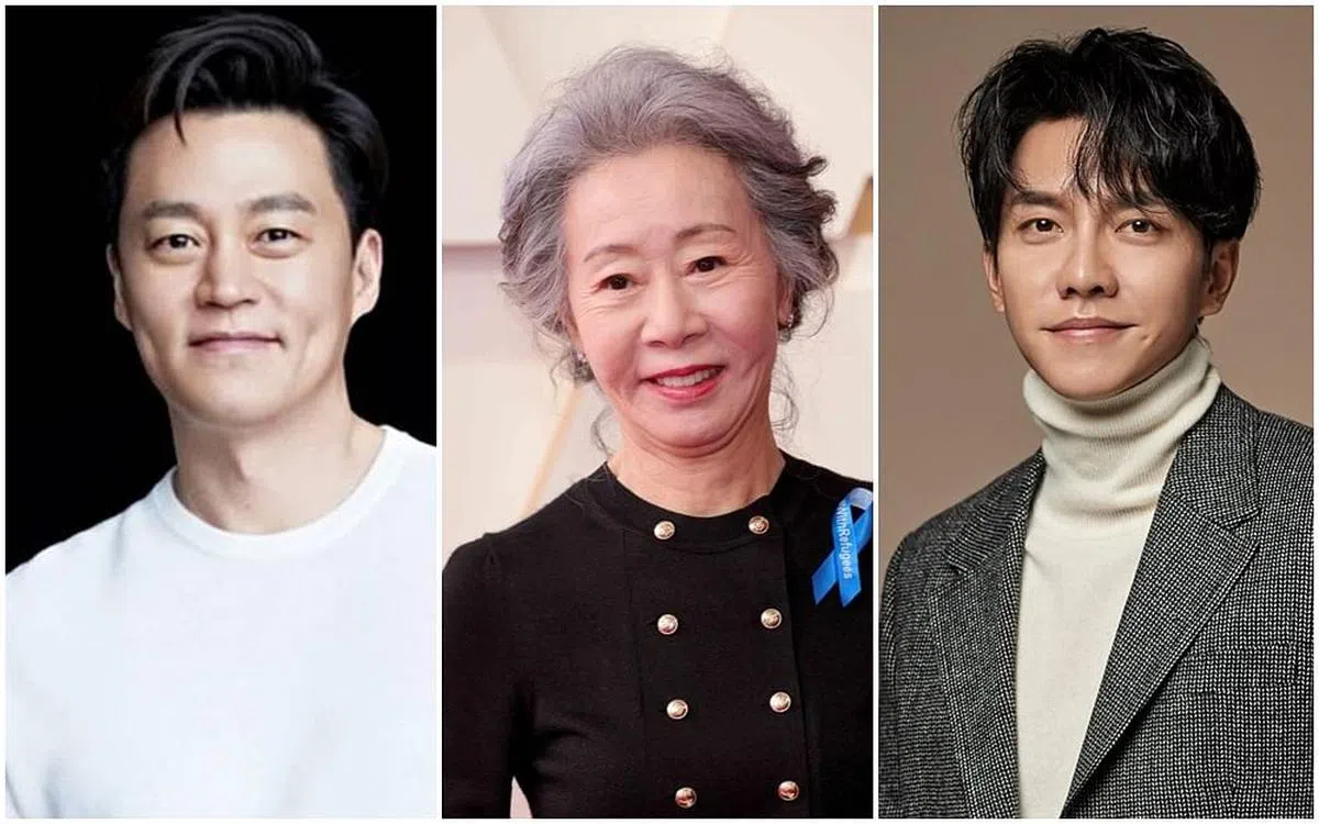 李瑞镇（左起）、尹汝贞和李升基都是Hook Entertainment旗下艺人。（互联网）