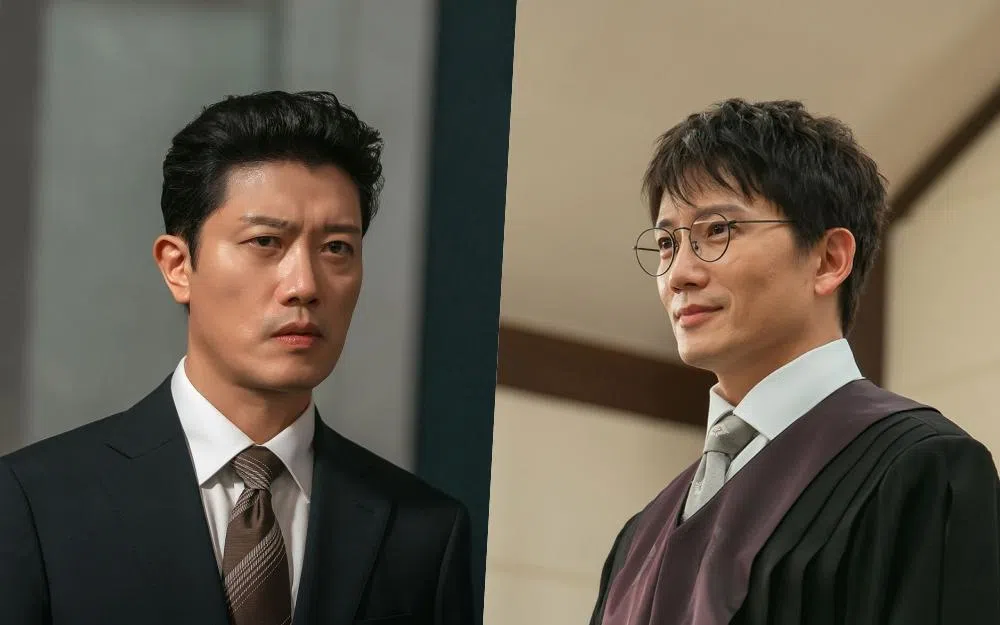 朴喜洵（左）和池晟在剧中对彼此反复试探，展开精彩对弈。（取自MBC Drama脸书）