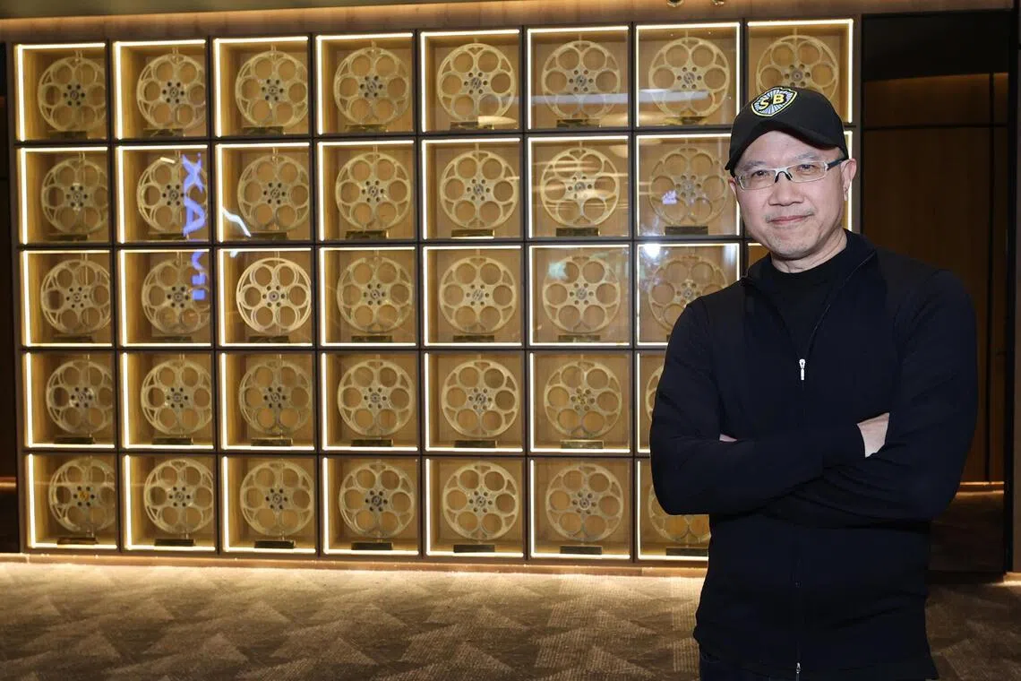 邵在强在邵氏机构服务近30年，目前负责电影采购与发行。（邬福梁摄）