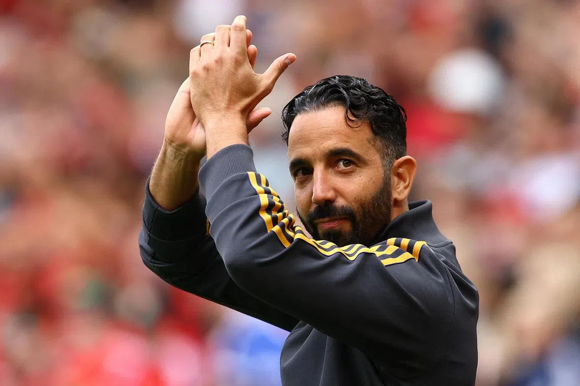 阿莫林面领着巨大压力，急需率队拿出更佳表现。（路透社）