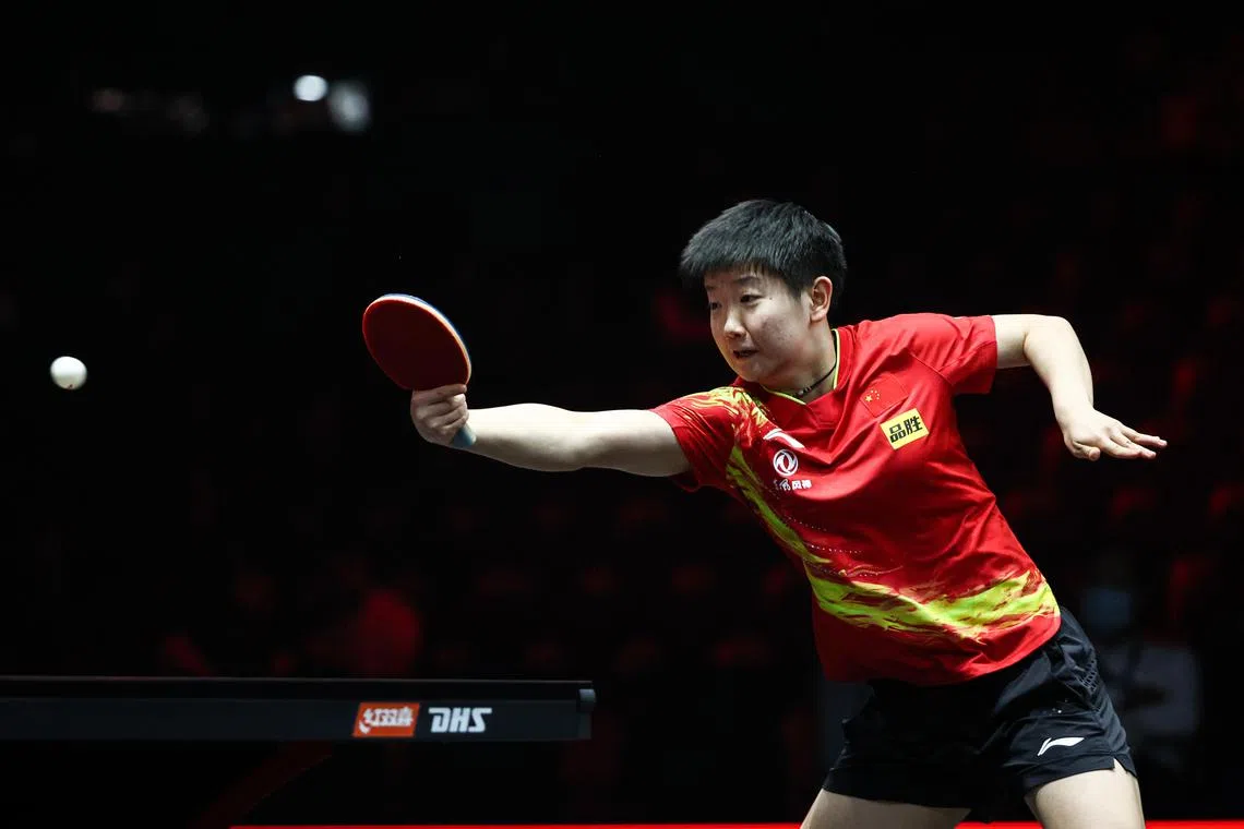 世界第一女单孙颖莎首轮对阵瑞典削球手琳达·伯格斯特隆。（档案照片）