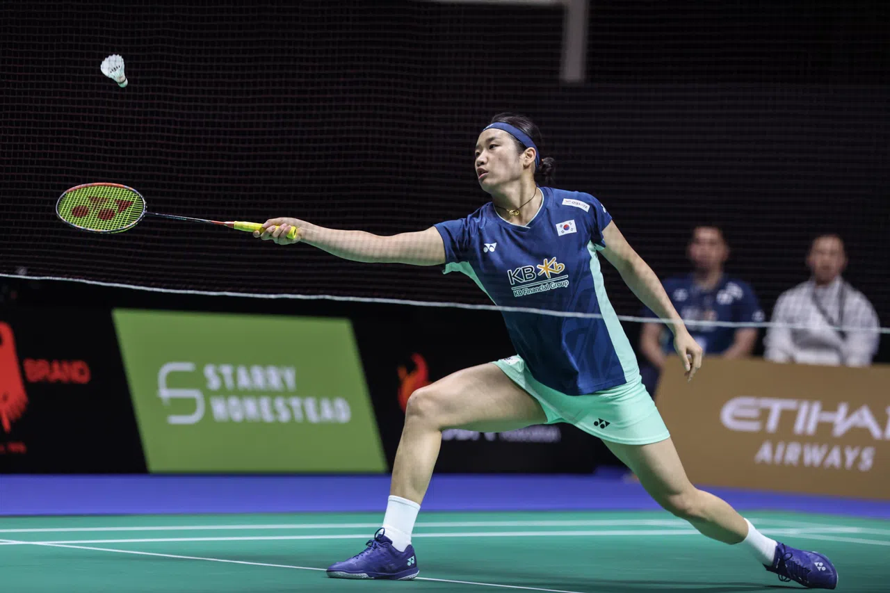 安洗莹来不及恢复体力，本场比赛发挥不佳。（关俊威摄）