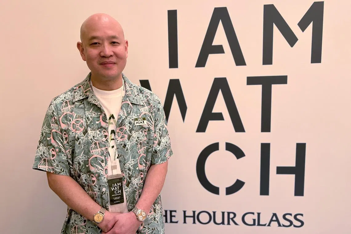欧佳时集团董事经理郑伟俊强调，IAMWATCH是一个非销售非商业活动，纯粹为腕表社群提供一个与业界专才交流的平台。（吴庆康摄）