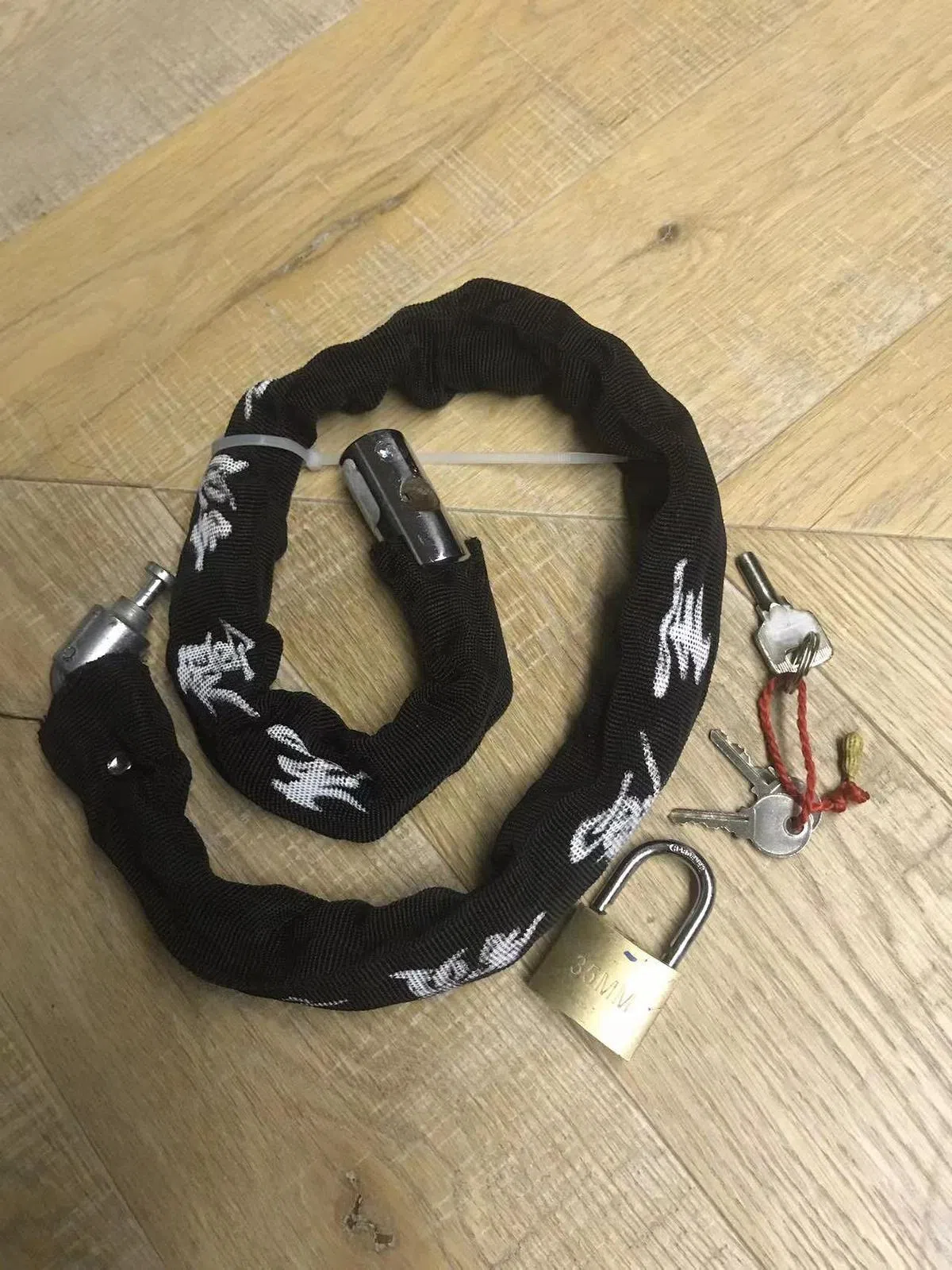 汇贤居居民拍摄的大门环形锁。（互联网）