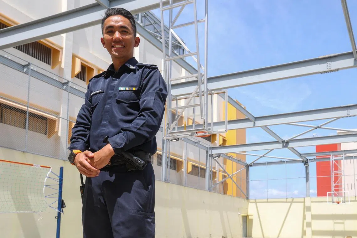 S2狱所惩教单位主管索潘说，社区重返中心可让社区伙伴一同加入，帮助囚犯学习技能和知识，做好融入社会的准备。（吴先邦摄）