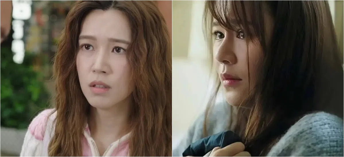 傅嘉莉（左）在《反黑英雄》演活家庭主妇一角，黄翠如在《黑色月光》将角色的隐忍、痛苦自责等等拿捏得宜。（互联网）