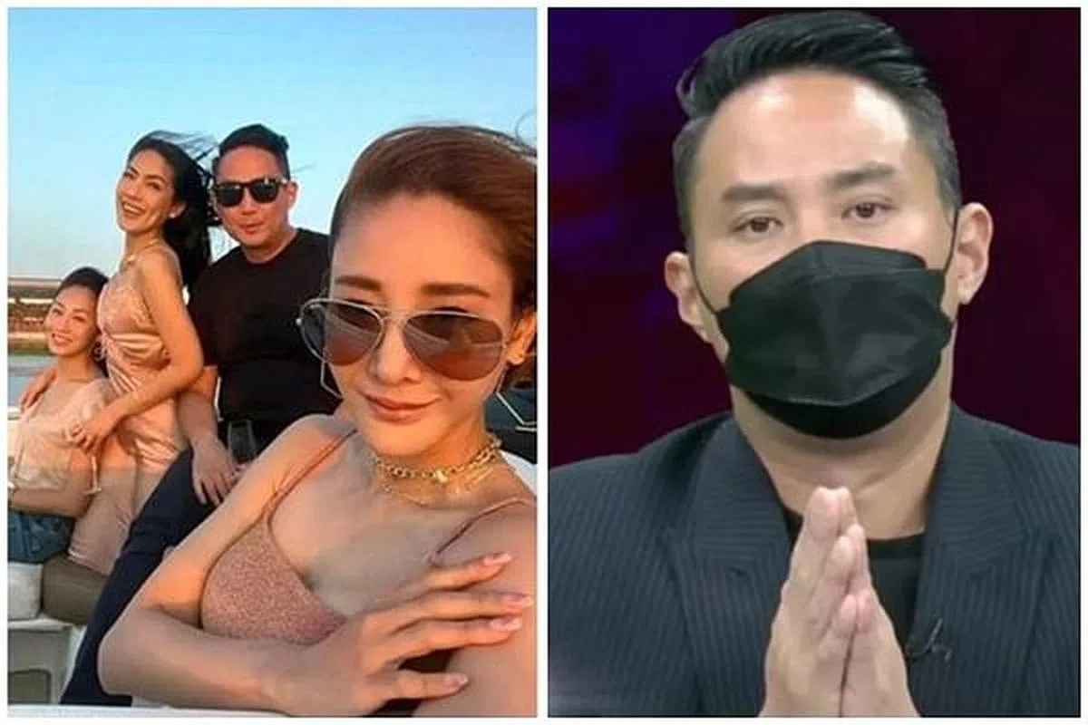 富豪Por（左图男子、右图）被指付和解金给死者母亲。（互联网）