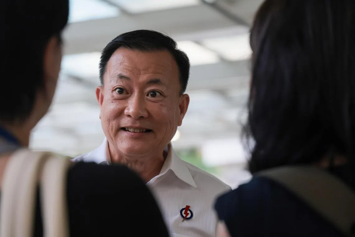 行动党宏茂桥集选区候选人赖添发（张俊杰摄）