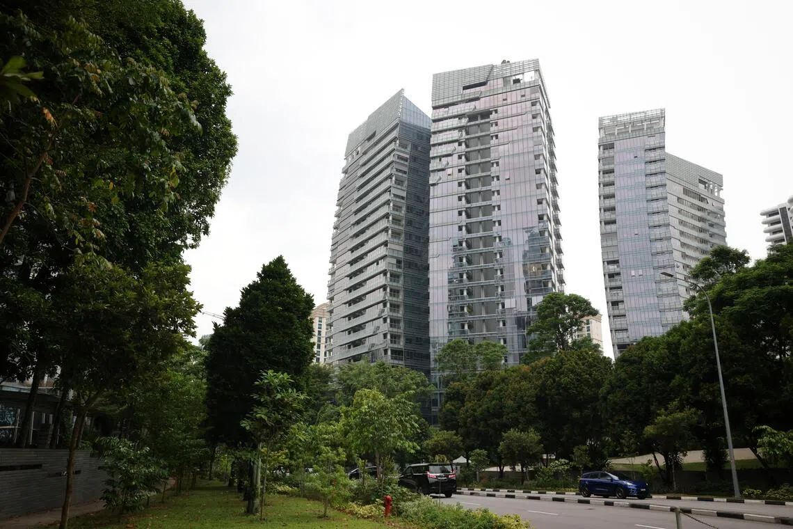 陈志斥资1700万元购得新加坡乌节路购物区附近格美华庭（Gramercy Park）的一套豪华顶层公寓（档案照片）