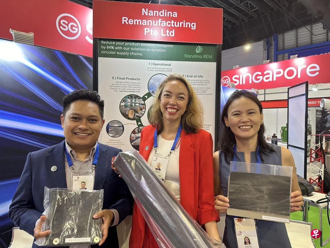 从报废飞机回收碳纤维材料再利用本地起步公司引领“可持续航空”新潮流| 联合早报