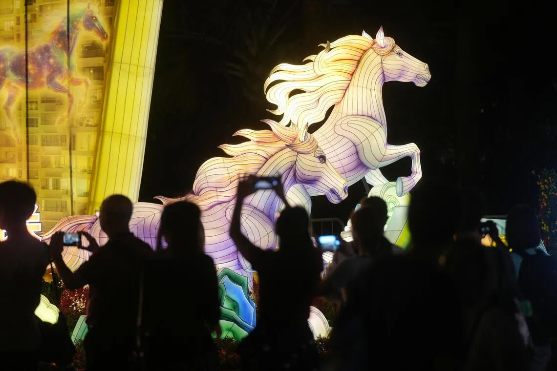 今年的春到河畔活动从2月15日举行至24日，入场免费，是迎接马年的好去处。（谢智扬摄）