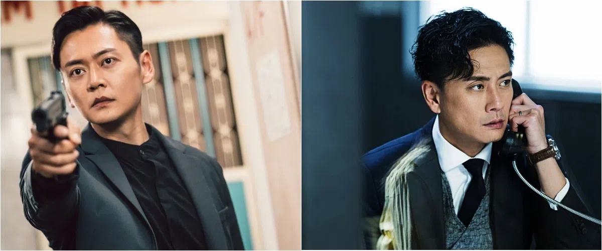 张振朗（左）在《反黑英雄》无论是动作戏或哭戏都演得到位，黄宗泽在《法证先锋VI：幸存者的救赎》几乎没有表演痕迹。（互联网）