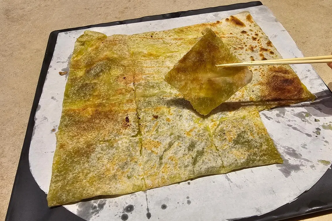 咖椰印度煎饼，薄脆甜香，简单不失美味。（黄亿敏摄）