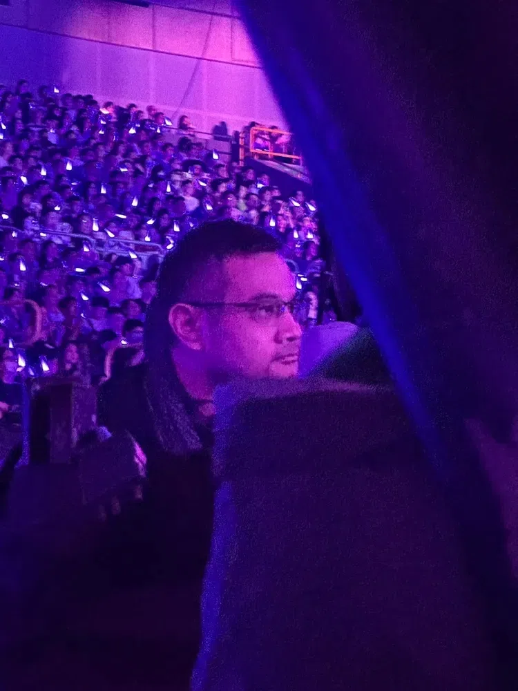 纳迪姆到高雄支持孙燕姿演唱会。（互联网）