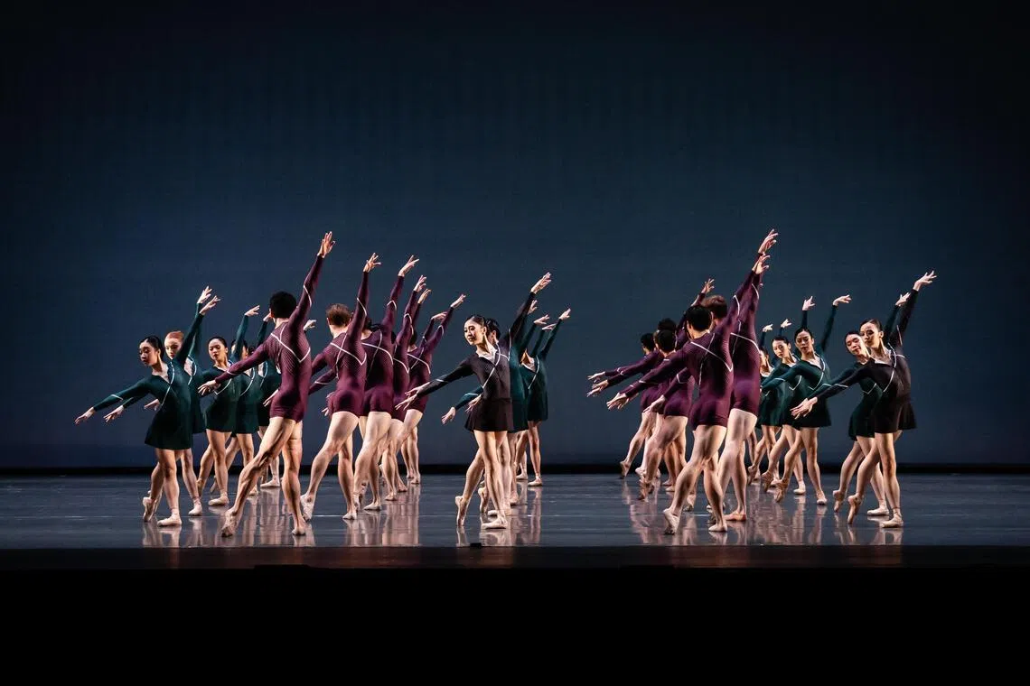 蒂姆·哈伯尔曾编创古典芭蕾舞作《灵霓·阿朵拉》，由新加坡芭蕾舞团全团演出。（Bernie Ng摄/新加坡芭蕾舞团提供）
