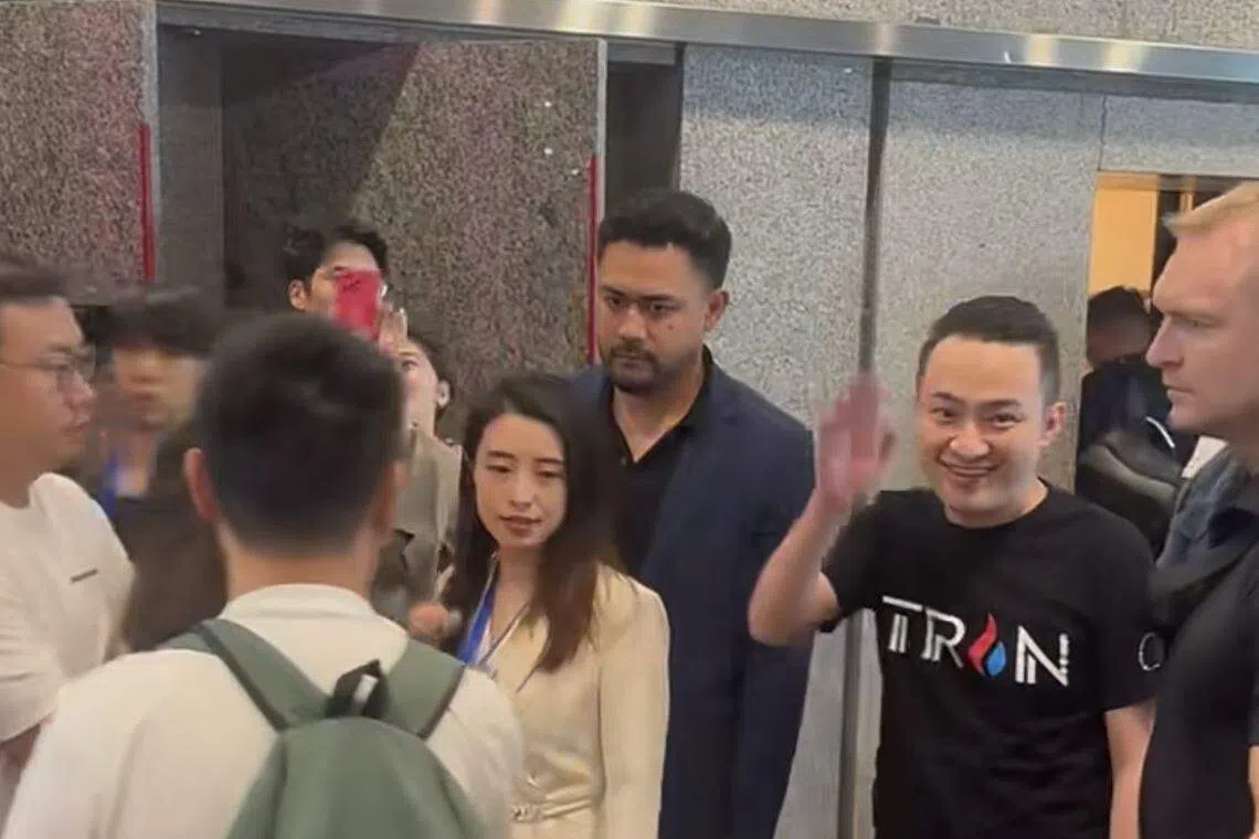 火币创始人孙宇晨也在4月现身香港参加虚拟货币相关活动。（互联网）