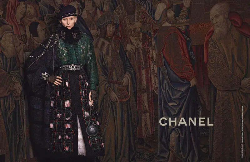迪蒂·诗韵顿代言Chanel的“巴黎—爱丁堡系列”。（互联网）