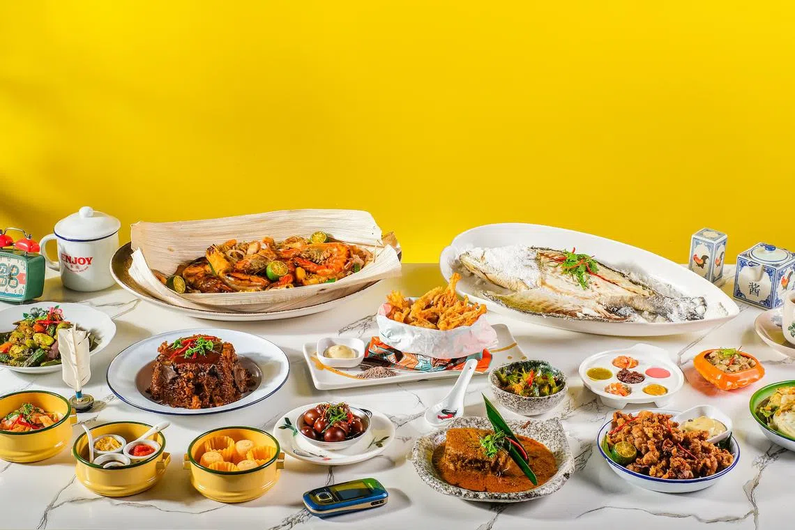 享受的菜单集合家常、传统、新意和趣味，盘碗也走复古风。（餐馆提供）