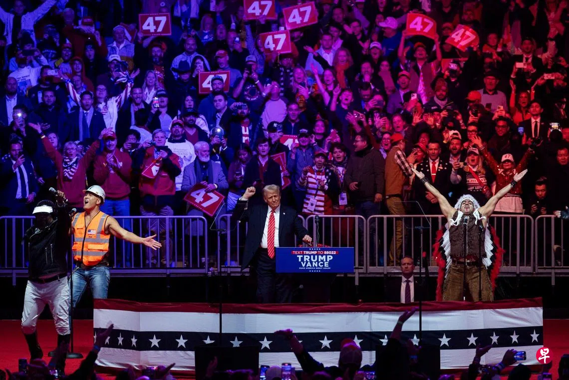 特朗普就职前办集会重申启动最大规模移民驱逐行动| 联合早报