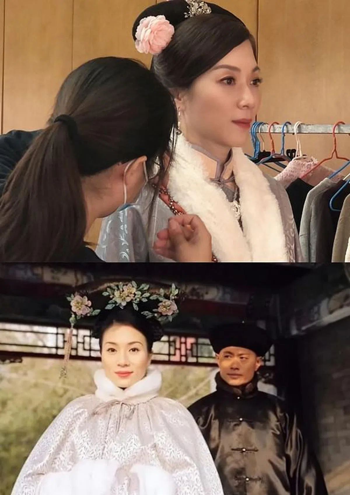 张可颐还原18年前（下图）在《金枝欲孽》中的造型。（微博、互联网）