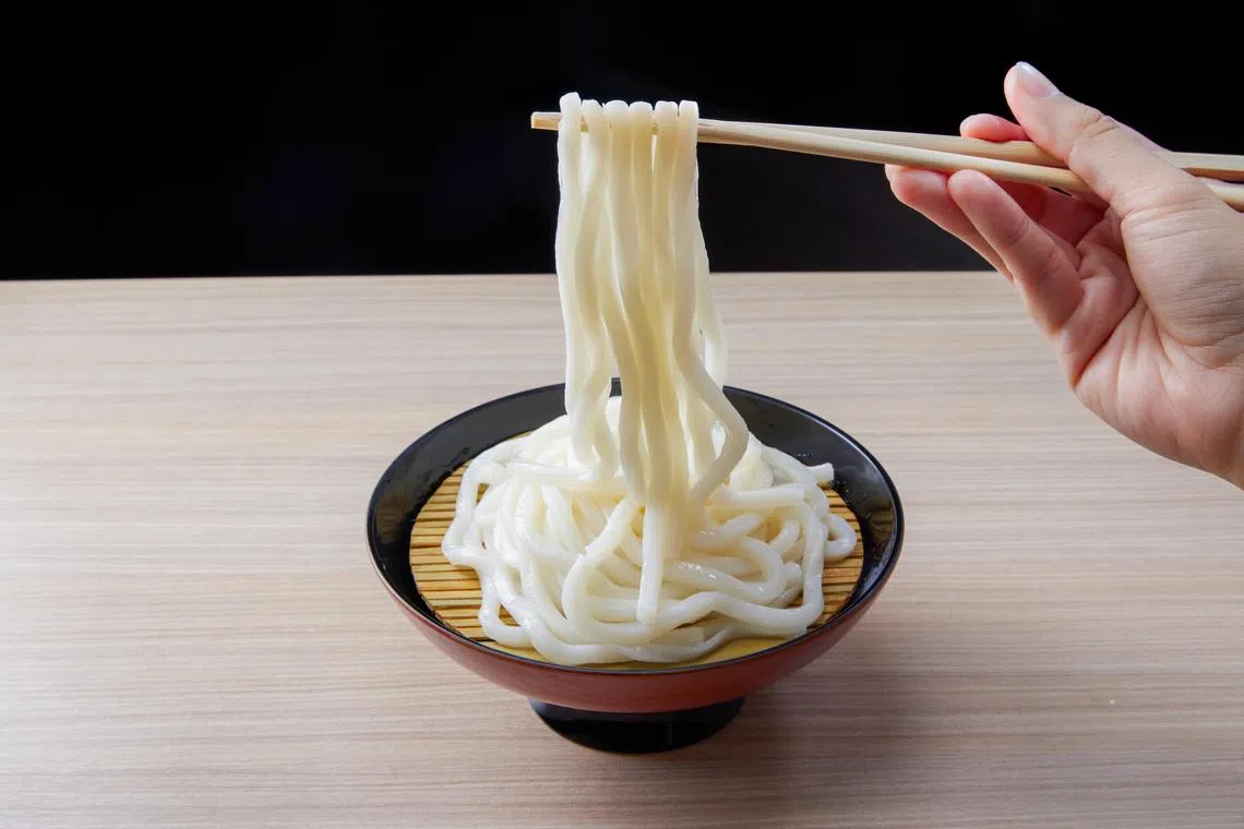 主打乌冬面的日式餐馆京小町，面条都是现做现卖。（餐馆提供）