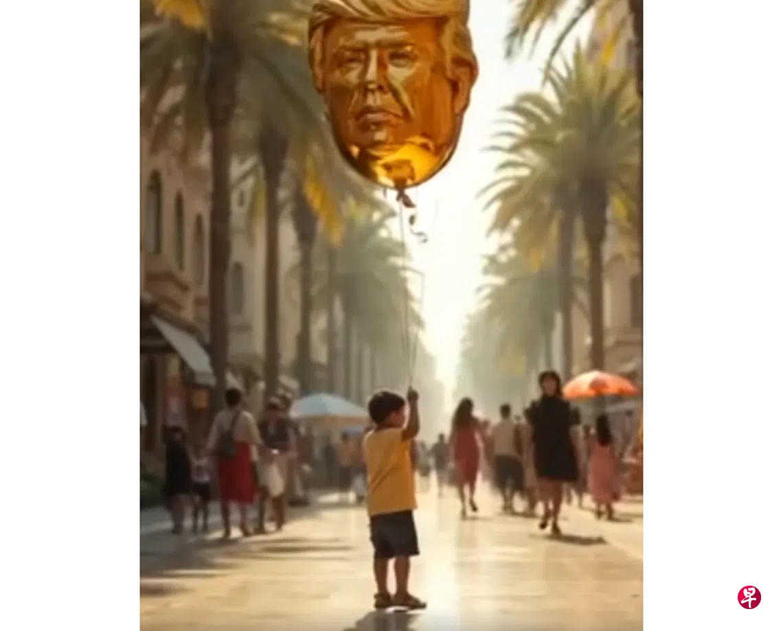 特朗普发布AI短片构想加沙成“中东里维埃拉” | 联合早报