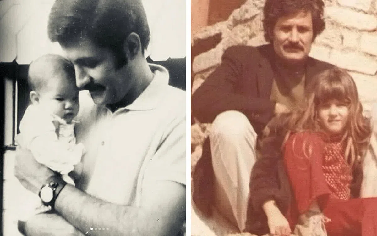 珍妮佛在IG发布从小到大与父亲的合照缅怀爸爸。（互联网）