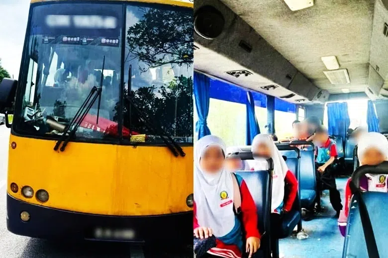 无牌无证无路税无保险 马国青年开校车载学生两年