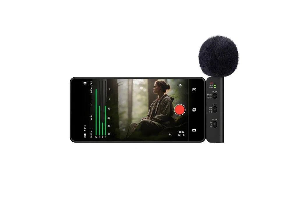索尼手机麦克风ECM-AX10 主打3D空间音频录制