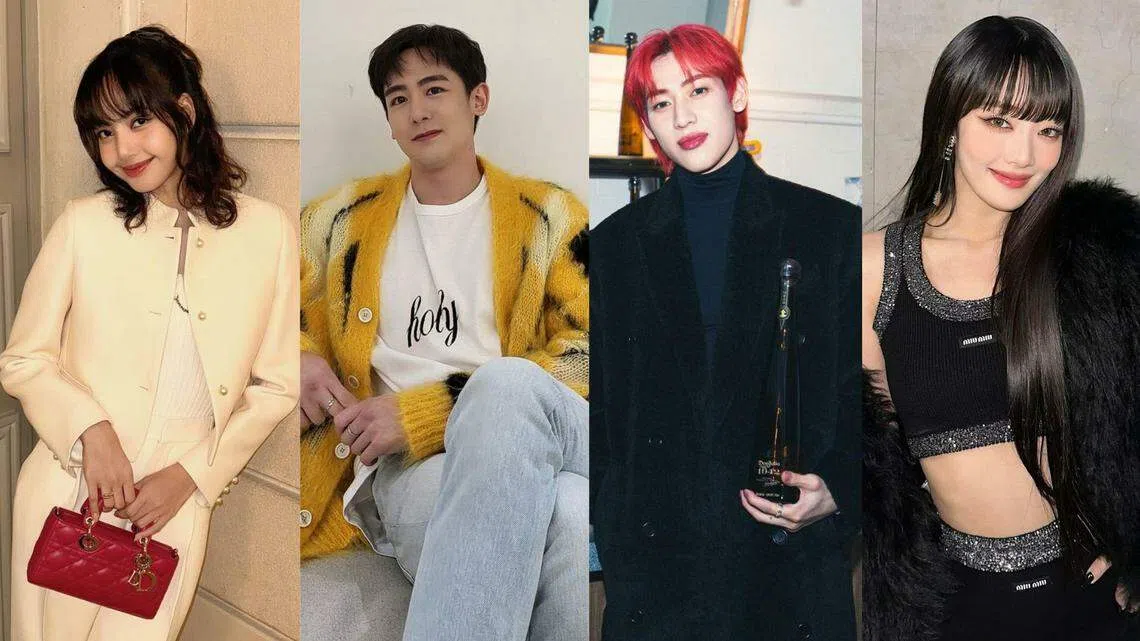 不少泰籍韩国艺人为工作精通多国语言，左起Lisa、Nichkhun、Bambam和Minnie。（取自艺人IG）