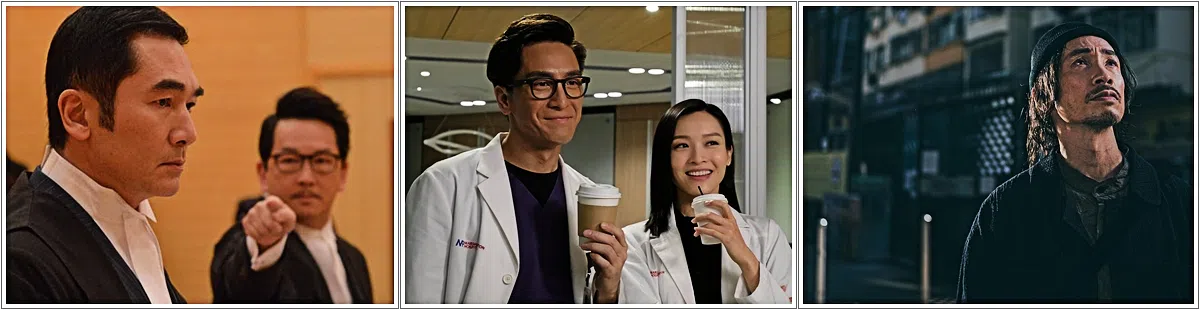 2016年《律政强人》（左起）、2019年《白色强人》和2013年《破毒强人》都是罗永贤打造的“强人”系列剧集。（互联网）