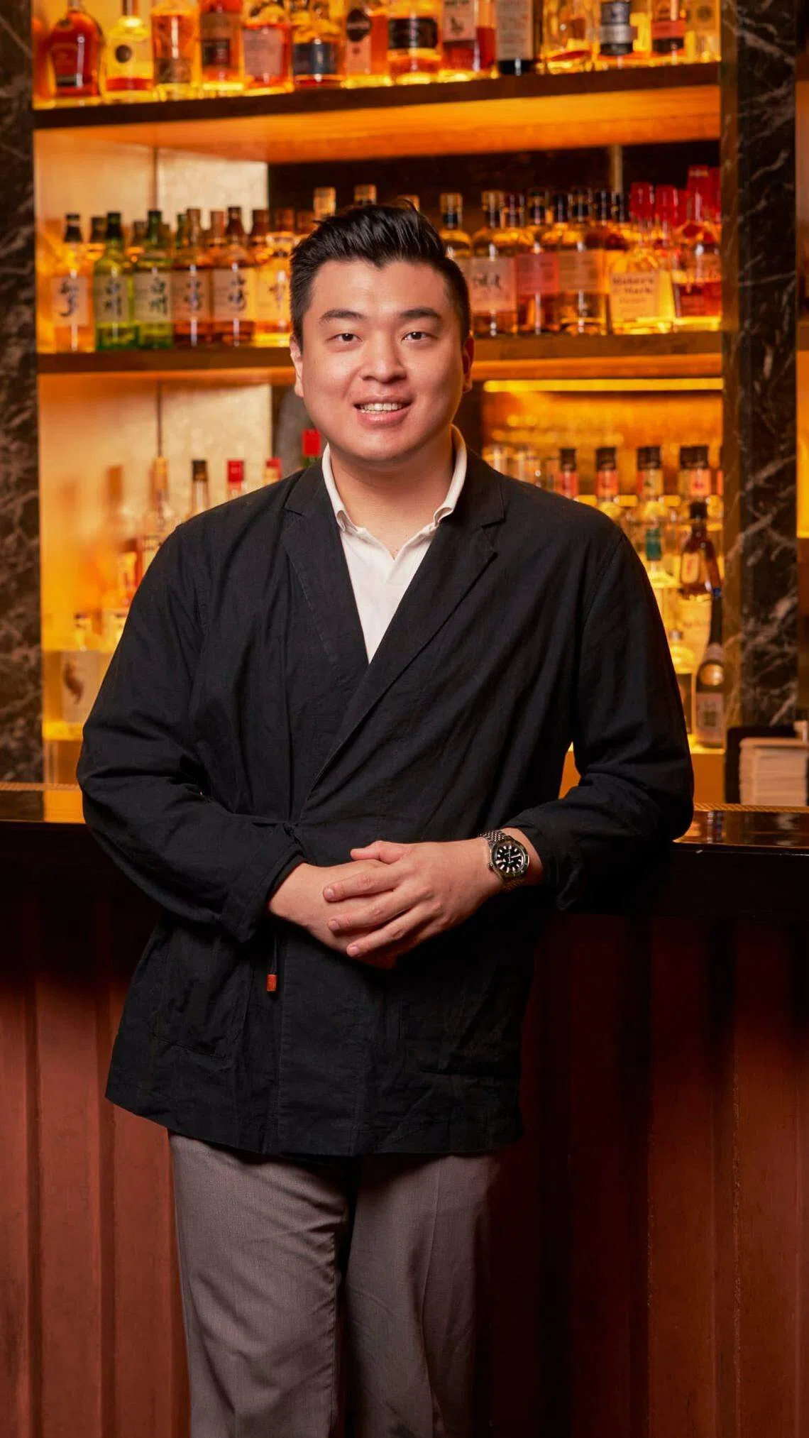 韩国籍的张原豪是Jigger & Pony调酒师，该酒吧在2023年世界50最佳酒吧排名第14。（餐馆提供）