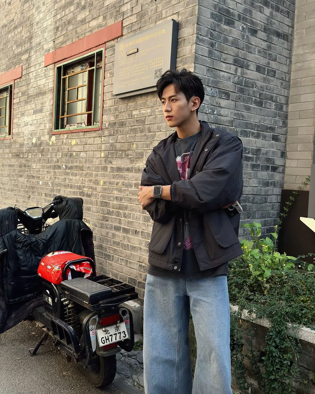 陈业文早前到北京上演艺课，在不知情的情况下逾期逗留。（取自艺人IG）