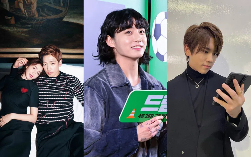 Rain、金泰希夫妇、BTS老幺柾国及MIRROR姜涛的地址都被私生饭挖出。（互联网、取自艺人IG）