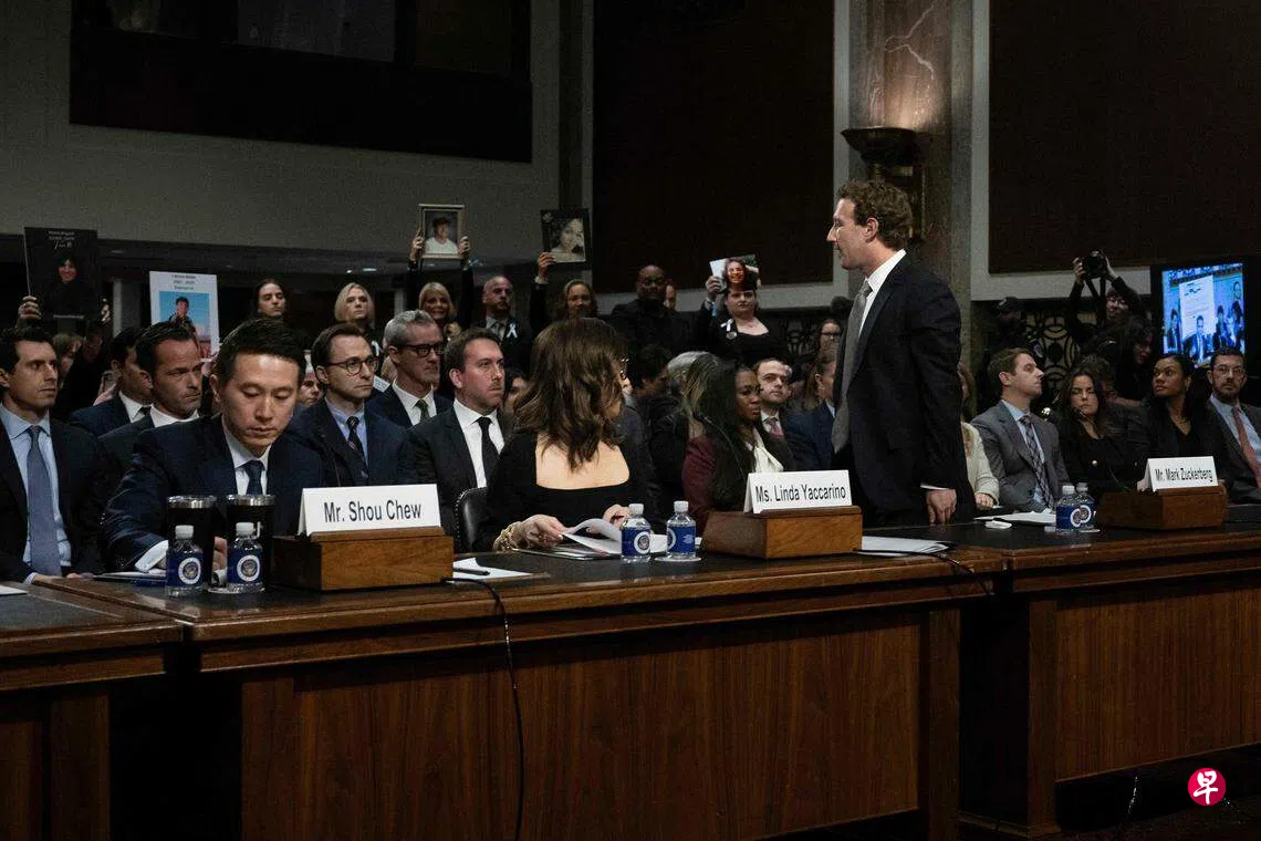 美国会就儿童社媒安全举行听证会扎克伯格当场道歉| 联合早报